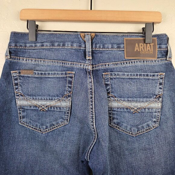 Ariat M7 Rocker Stretch Nassau Stackable Slim Fit Straight Leg Jean Men's 30x30 - Picture 7 of 11